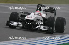 10.02.2010 Jerez, Spain,  Kamui Kobayashi (JAP), BMW Sauber F1 Team, C29 - Formula 1 Testing, Jerez, Spain