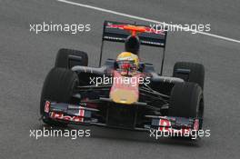 10.02.2010 Jerez, Spain,  Sébastien Buemi (SUI), Scuderia Toro Rosso, STR05 - Formula 1 Testing, Jerez, Spain