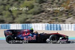 19.02.2010 Jerez, Spain,  Jaime Alguersuari (ESP), Scuderia Toro Rosso, STR05 - Formula 1 Testing, Jerez, Spain