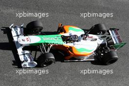 19.02.2010 Jerez, Spain,  Adrian Sutil (GER), Force India F1 Team, VJM-03 - Formula 1 Testing, Jerez, Spain