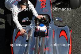 19.02.2010 Jerez, Spain,  Jenson Button (GBR), McLaren Mercedes, MP4-25 - Formula 1 Testing, Jerez, Spain