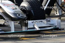 19.02.2010 Jerez, Spain,  Mercedes GP Petronas, W01, detail - Formula 1 Testing, Jerez, Spain