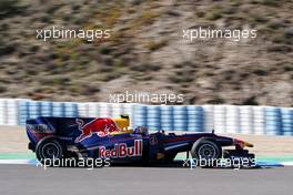 19.02.2010 Jerez, Spain,  Mark Webber (AUS), Red Bull Racing, RB6 - Formula 1 Testing, Jerez, Spain