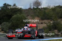 20.02.2010 Jerez, Spain,  Jenson Button (GBR), McLaren Mercedes, MP4-25 - Formula 1 Testing, Jerez, Spain