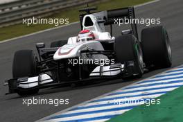 20.02.2010 Jerez, Spain,  Kamui Kobayashi (JAP), BMW Sauber F1 Team, C29 - Formula 1 Testing, Jerez, Spain