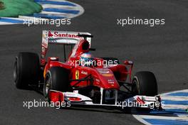 20.02.2010 Jerez, Spain,  Fernando Alonso (ESP), Scuderia Ferrari, F10 - Formula 1 Testing, Jerez, Spain