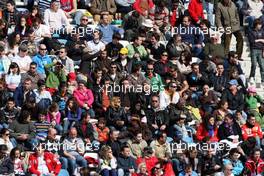 20.02.2010 Jerez, Spain,  Fans in the grandstand - Formula 1 Testing, Jerez, Spain