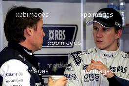 20.02.2010 Jerez, Spain,  Sam Michael (AUS), WilliamsF1 Team, Technical director, Nico Hulkenberg (GER), Williams F1 Team - Formula 1 Testing, Jerez, Spain