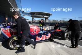 20.02.2010 Jerez, Spain,  Jaime Alguersuari (ESP), Scuderia Toro Rosso, STR05 - Formula 1 Testing, Jerez, Spain