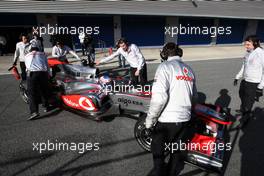 20.02.2010 Jerez, Spain,  Jenson Button (GBR), McLaren Mercedes, MP4-25 - Formula 1 Testing, Jerez, Spain