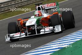 20.02.2010 Jerez, Spain,  Vitantonio Liuzzi (ITA), Force India F1 Team, VJM-03 - Formula 1 Testing, Jerez, Spain