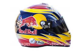 18.02.2010 Jerez, Spain,  Jaime Alguersuari (ESP), Scuderia Toro Rosso helmet - Formula 1 Testing, Jerez, Spain