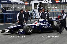 18.02.2010 Jerez, Spain,  Rubens Barrichello (BRA), Williams F1 Team, FW32 - Formula 1 Testing, Jerez, Spain