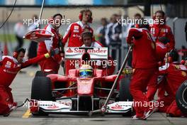 18.02.2010 Jerez, Spain,  Felipe Massa (BRA), Scuderia Ferrari, F10, practice pitstops - Formula 1 Testing, Jerez, Spain
