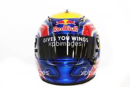 18.02.2010 Jerez, Spain,  Mark Webber (AUS), Red Bull Racing helmet - Formula 1 Testing, Jerez, Spain