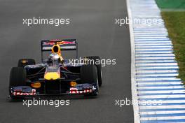 18.02.2010 Jerez, Spain,  Sebastian Vettel (GER), Red Bull Racing, RB6 - Formula 1 Testing, Jerez, Spain