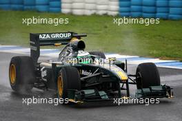 18.02.2010 Jerez, Spain,  Heikki Kovalainen (FIN), Lotus F1 Team, T127- Formula 1 Testing, Jerez, Spain
