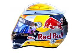 18.02.2010 Jerez, Spain,  Sébastien Buemi (SUI), Scuderia Toro Rosso helmet - Formula 1 Testing, Jerez, Spain