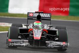 08.10.2010 Suzuka, Japan,  Sakon Yamamoto (JPN), Hispania Racing F1 Team HRT - Formula 1 World Championship, Rd 16, Japanese Grand Prix, Friday Practice