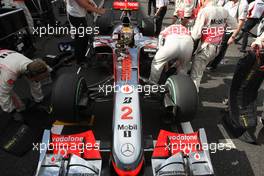 10.10.2010 Suzuka, Japan,  Lewis Hamilton (GBR), McLaren Mercedes - Formula 1 World Championship, Rd 16, Japanese Grand Prix, Sunday Pre-Race Grid