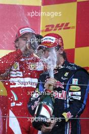 10.10.2010 Suzuka, Japan,  Sebastian Vettel (GER), Red Bull Racing  - Formula 1 World Championship, Rd 16, Japanese Grand Prix, Sunday Podium