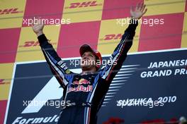 10.10.2010 Suzuka, Japan,  Sebastian Vettel (GER), Red Bull Racing wins the race - Formula 1 World Championship, Rd 16, Japanese Grand Prix, Sunday Podium
