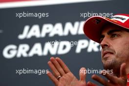 10.10.2010 Suzuka, Japan,  Fernando Alonso (ESP), Scuderia Ferrari - Formula 1 World Championship, Rd 16, Japanese Grand Prix, Sunday Podium