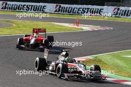 10.10.2010 Suzuka, Japan,  Bruno Senna (BRA), Hispania Racing F1 Team, HRT - Formula 1 World Championship, Rd 16, Japanese Grand Prix, Sunday Race