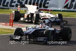 10.10.2010 Suzuka, Japan,  Rubens Barrichello (BRA), Williams F1 Team - Formula 1 World Championship, Rd 16, Japanese Grand Prix, Sunday Race
