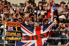 07.10.2010 Suzuka, Japan,  Fans of Jenson Button (GBR), McLaren Mercedes - Formula 1 World Championship, Rd 16, Japanese Grand Prix, Thursday