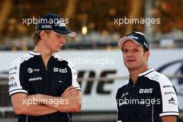 07.10.2010 Suzuka, Japan,  Nico Hulkenberg (GER), Williams F1 Team, Rubens Barrichello (BRA), Williams F1 Team - Formula 1 World Championship, Rd 16, Japanese Grand Prix, Thursday