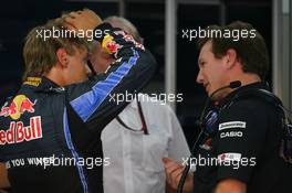 22.10.2010 Yeongam, Korea,  Sebastian Vettel (GER), Red Bull Racing and Christian Horner (GBR), Red Bull Racing, Sporting Director - Formula 1 World Championship, Rd 17, Korean Grand Prix, Friday
