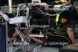 22.10.2010 Yeongam, Korea,  The Red Bull car with a device plugged into the front of the t-tray - Formula 1 World Championship, Rd 17, Korean Grand Prix, Friday
