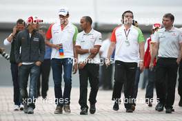 22.10.2010 Yeongam, Korea,  Lewis Hamilton (GBR), McLaren Mercedes and Adrian Sutil (GER), Force India F1 Team  - Formula 1 World Championship, Rd 17, Korean Grand Prix, Friday