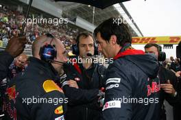 24.10.2010 Yeongam, Korea,  Mark Webber (AUS), Red Bull Racing - Formula 1 World Championship, Rd 17, Korean Grand Prix, Sunday Pre-Race Grid