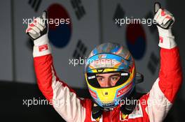 24.10.2010 Yeongam, Korea,  1st place Fernando Alonso (ESP), Scuderia Ferrari - Formula 1 World Championship, Rd 17, Korean Grand Prix, Sunday Podium