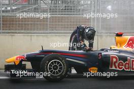 24.10.2010 Yeongam, Korea,  Sebastian Vettel (GER), Red Bull Racing had his engine blew up - Formula 1 World Championship, Rd 17, Korean Grand Prix, Sunday Race