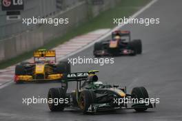 24.10.2010 Yeongam, Korea,  Heikki Kovalainen (FIN), Lotus F1 Team - Formula 1 World Championship, Rd 17, Korean Grand Prix, Sunday Race