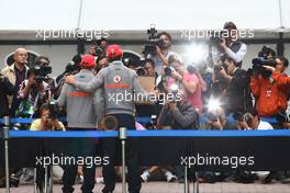 23.10.2010 Yeongam, Korea,  Lewis Hamilton (GBR), McLaren Mercedes and Jenson Button (GBR), McLaren Mercedes - Formula 1 World Championship, Rd 17, Korean Grand Prix, Saturday