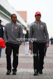 23.10.2010 Yeongam, Korea,  Lewis Hamilton (GBR), McLaren Mercedes and Jenson Button (GBR), McLaren Mercedes - Formula 1 World Championship, Rd 17, Korean Grand Prix, Saturday