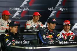 21.10.2010 Yeongam, Korea,  Mark Webber (AUS), Red Bull Racing  - Formula 1 World Championship, Rd 17, Korean Grand Prix, Thursday Press Conference