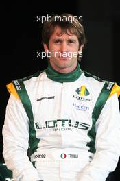 12.02.2010 London, England,  Jarno Trulli (ITA)  - Lotus F1 Racing - Lotus Cosworth Racing Launch - Formula 1 launch