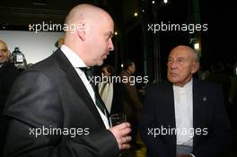 12.02.2010 London, England,  Mike Gascoyne (GBR), Lotus F1 Racing Chief Technical Officer and Sir Stirling Moss - Lotus Cosworth Racing Launch - Formula 1 launch