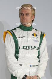 12.02.2010 London, England,  Heikki Kovalainen (FIN) - Lotus Cosworth Racing Launch - Formula 1 launch