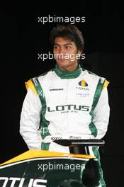 12.02.2010 London, England,  Fairuz Fauzy (MAL) Reserve Driver - Lotus F1 Racing - Lotus Cosworth Racing Launch - Formula 1 launch