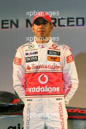 29.01.2010 Newbury, England,  Lewis Hamilton (GBR), McLaren Mercedes - Vodafone Mclaren Mercedes MP4-25 Launch Vodafone UK HQ