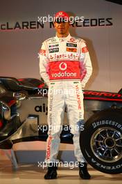 29.01.2010 Newbury, England,  Lewis Hamilton (GBR), McLaren Mercedes - Vodafone Mclaren Mercedes MP4-25 Launch Vodafone UK HQ