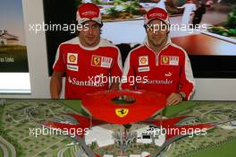 14.05.2010 Monaco, Monte Carlo,  Fernando Alonso (ESP), Scuderia Ferrari and Felipe Massa (BRA), Scuderia Ferrari with Ferrari world - Formula 1 World Championship, Rd 6, Monaco Grand Prix, Friday
