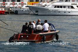 14.05.2010 Monaco, Monte Carlo,  Flavio Briatore (ITA) and Bernie Ecclestone (GBR) - Formula 1 World Championship, Rd 6, Monaco Grand Prix, Friday