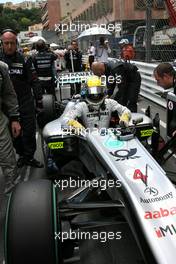 16.05.2010 Monaco, Monte Carlo,  Nico Rosberg (GER), Mercedes GP  - Formula 1 World Championship, Rd 6, Monaco Grand Prix, Sunday Pre-Race Grid